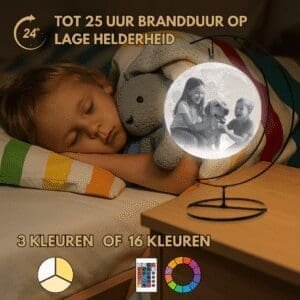 Gepersonaliseerde Maanlamp met Ophangbeugel
