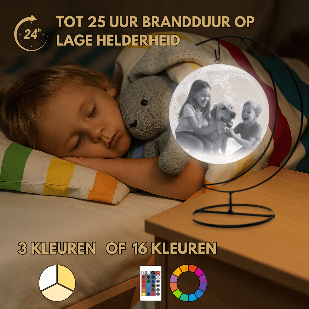 Gepersonaliseerde Maanlamp met Ophangbeugel