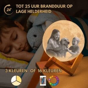 Eigen Foto Maanlamp 3D