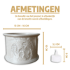 Gepersonaliseerde LED-kaars Frame afmetingen